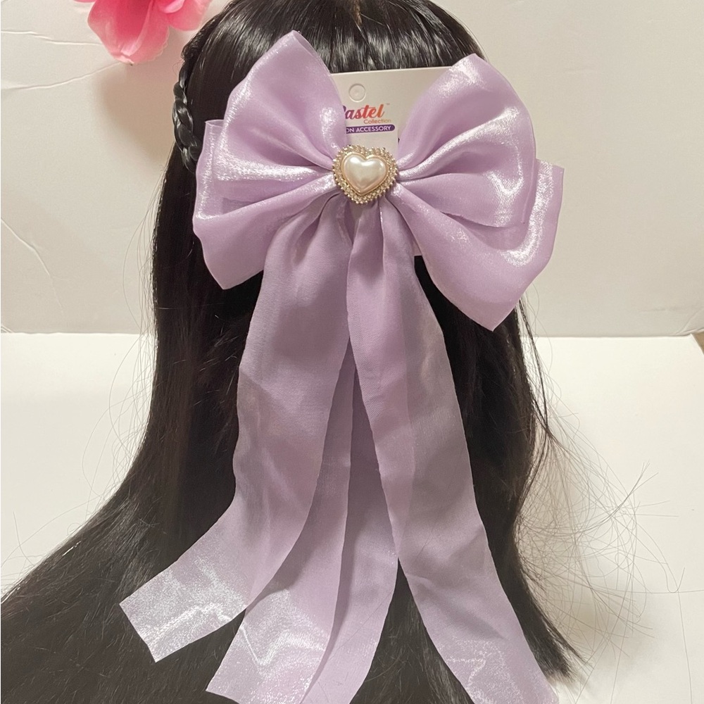 Lavender Hair Bow Accessory